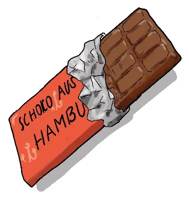 Eine Tafel Schokolade