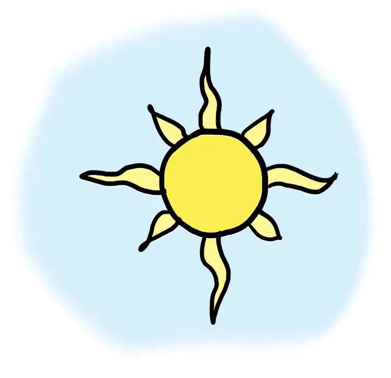 Eine Sonne.